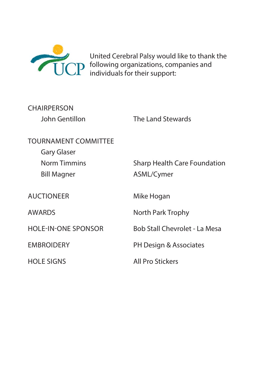 Golf Classic Program — Page 17