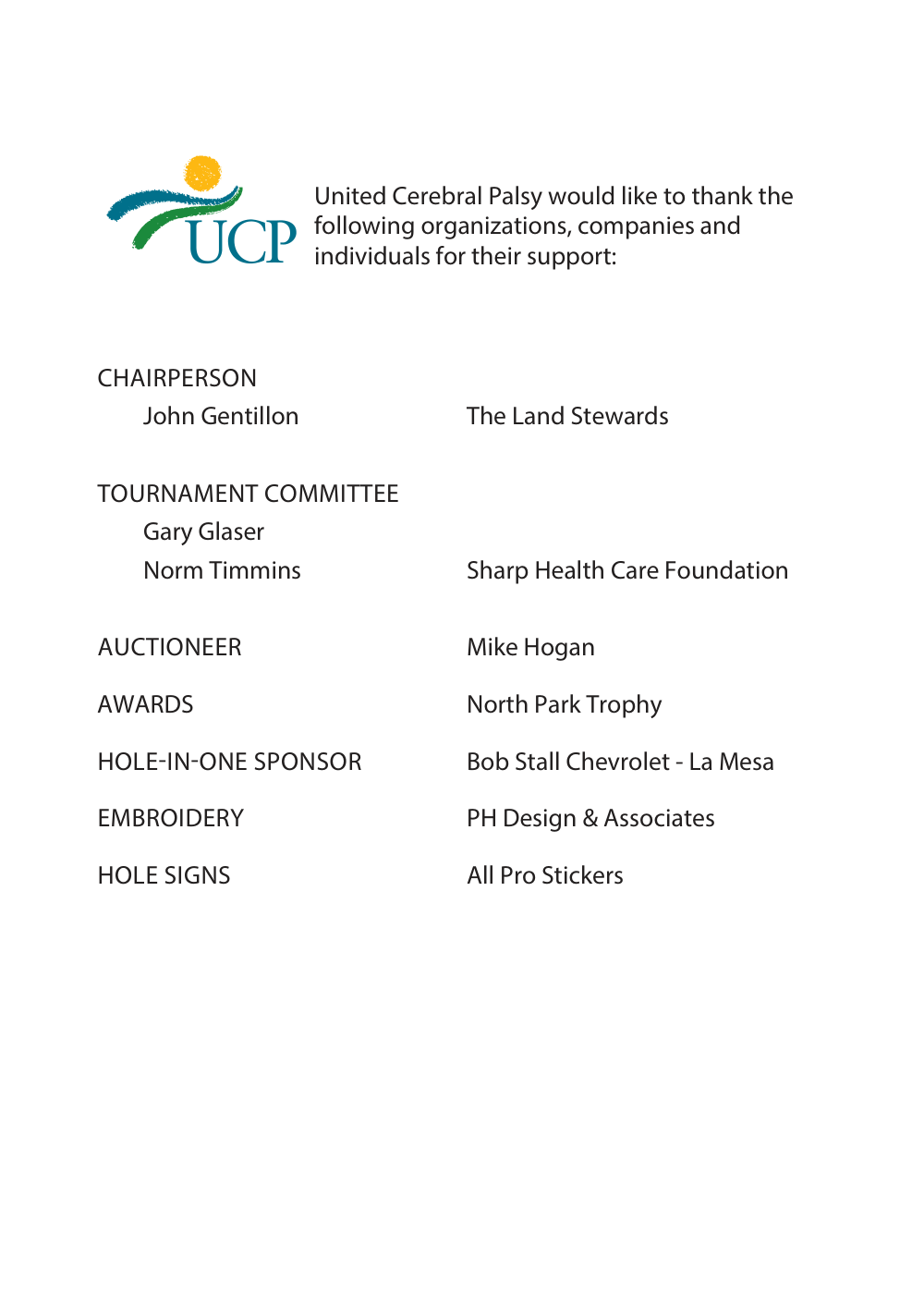 Golf Classic Program — Page 17