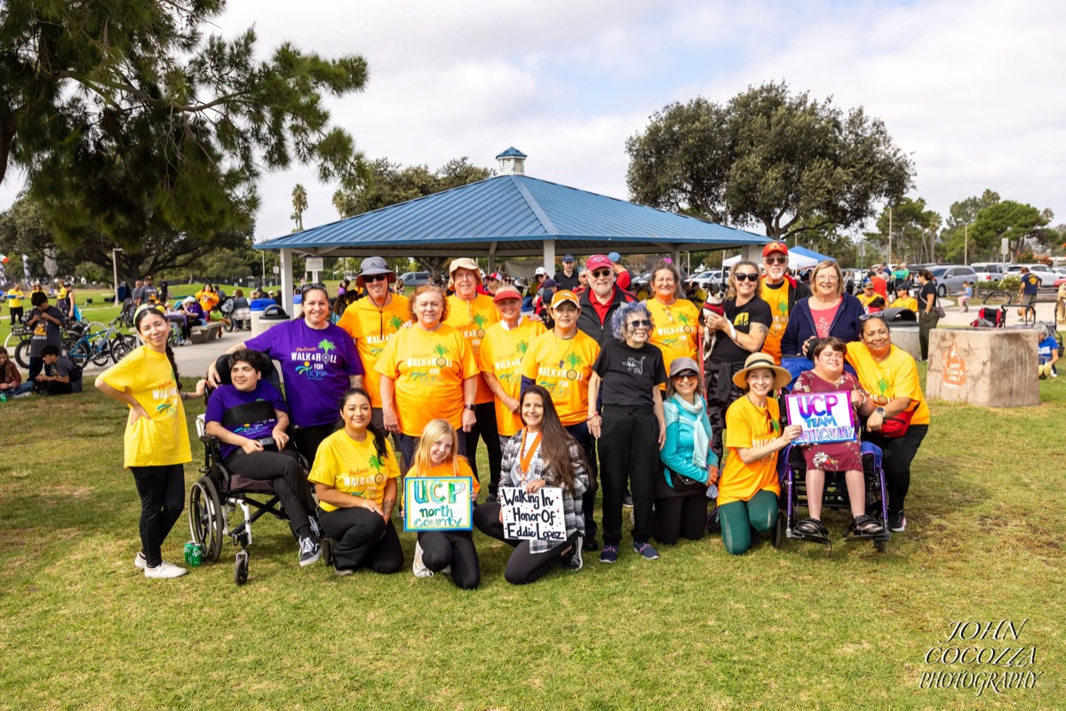Walk participants at Mission Bay